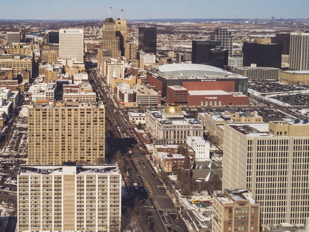 Aerial Newark New Jersey 