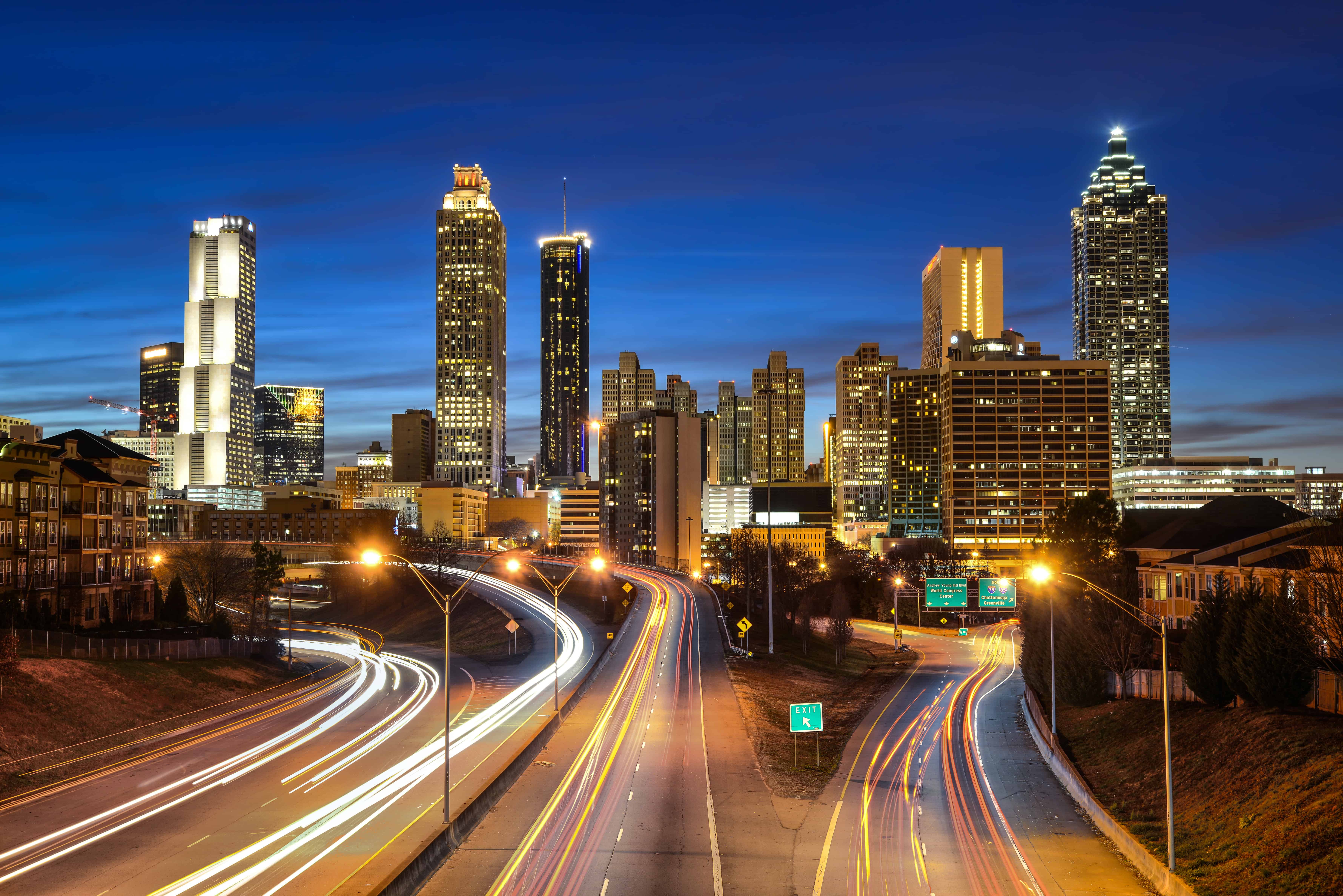 evening atlanta skyline ivc technologies