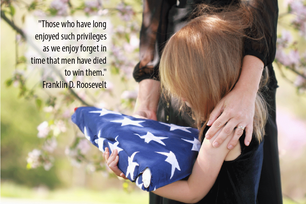 Vets Daughter with Flag 1024x682 - Remembering the Real Reason We Celebrate Memorial Day